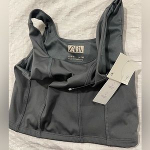 Zara girls sports bra tank new